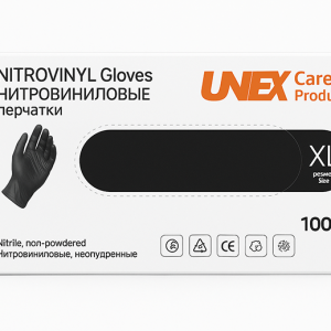Нітровінілові рукавички UNEX Careful Products